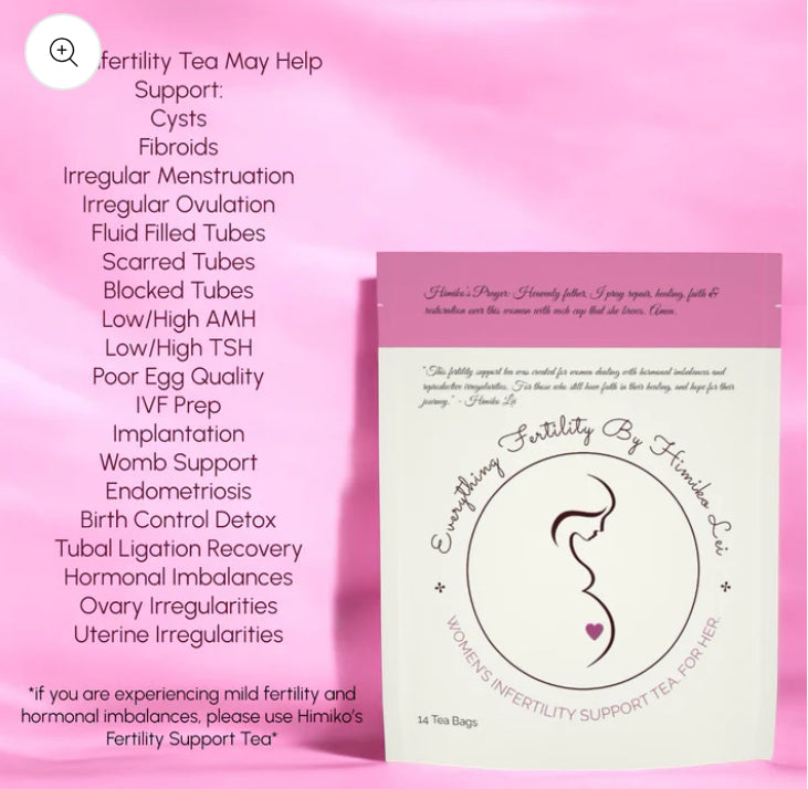 6 WEEKS+/2ND STEP‼️ (2) Pack Bundle Of Women’s Infertility Support Tea By Himiko Lei WITH SERRAPEPTASE & UNLIMITED 6 Month CONSULTS‼️(Tubal Ligation Repair, Fibroids, Endometriosis, Blocked/Scarred Tubes, SEVERE Infertility, Ovary & Uterus Repair etc.,)